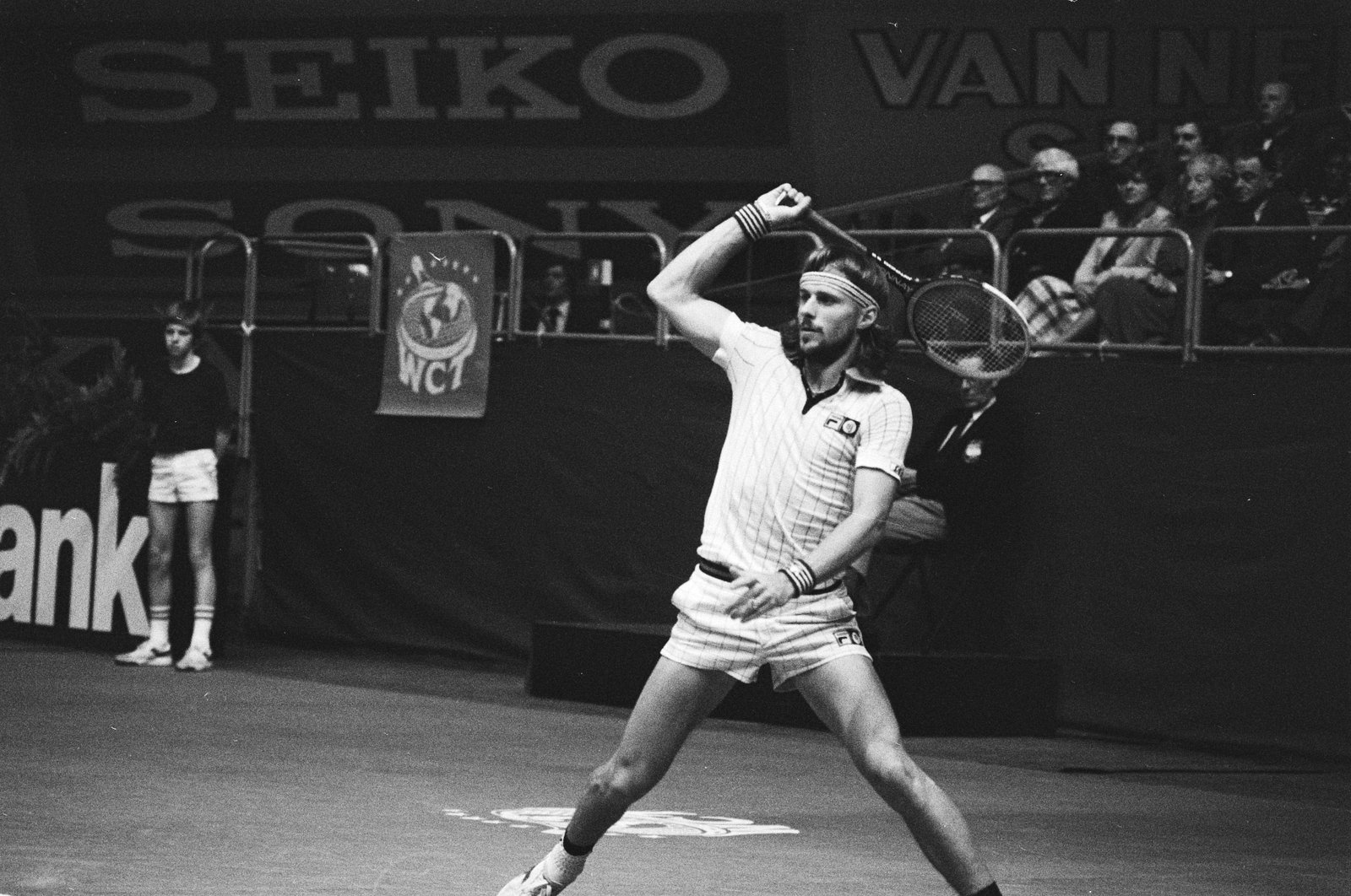 Björn Borg in action at the 1979 Rotterdam tennis tournament